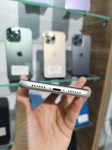 iphone 11 yaddaş: IPhone 11, 128 GB, Ağ, Face ID — 7