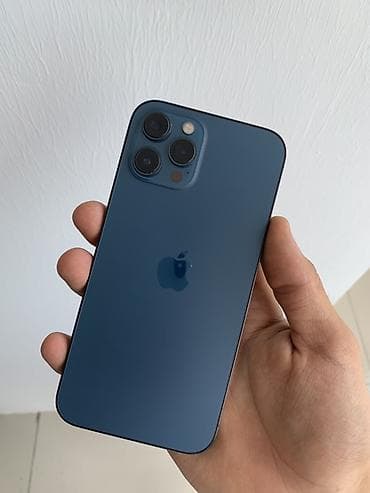 IPhone 12 Pro Max, 256 GB, Pacific Blue, Simsiz şarj, Face ID