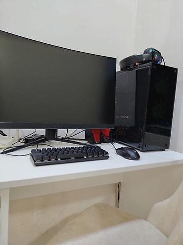 ipad planset: Oyun və iş üçün hazır masaüstü kompüter seti - Monitor: MSI əyri — 4