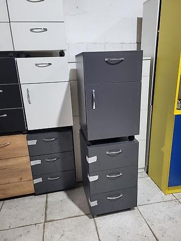 panda geyimi: Ofis/ev üçün çekmecəli tumbalar – müxtəlif rəng və konfiqurasiyalarda — 3