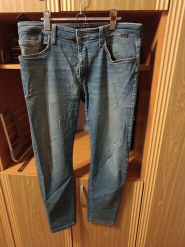 qaqa şalvarı: Cins şalvar,Mavi,US Polo brendi,36 razmer — 1