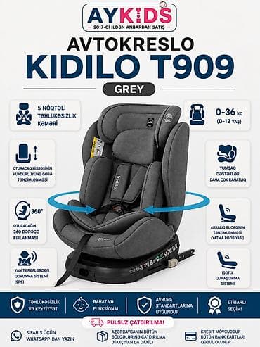 🚗 Balacanız Üçün Birinci Sinif Təhlükəsizlik: Kidilo T909! Övladınızın — 1