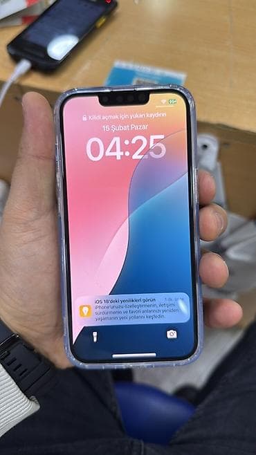 2 el telefon samsung: IPhone 13, 128 GB, Mavi, Face ID — 1