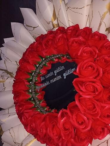 güllerin şekilleri: Məhsul: Dekorativ gül kompozisiyaları və hədiyyə setləri - Gül ayısı — 7