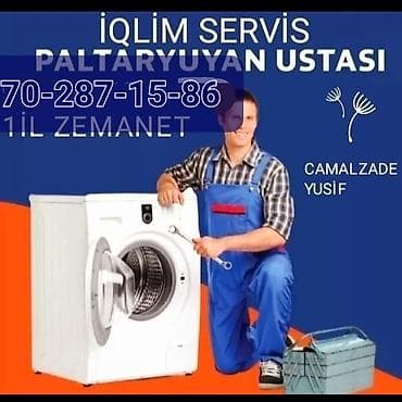Xidmət: İqlim Servis – Paltaryuyan ustası Təsvir: - Paltaryuyan