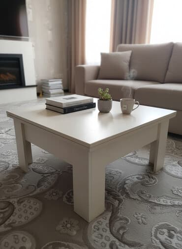 Jurnal masası, İşlənmiş, Transformer, MDF, Kvadrat masa