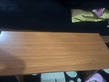 белый стол на кухню: Журнальный стол, Б/у, Нераскладной, Прямоугольный стол — 2