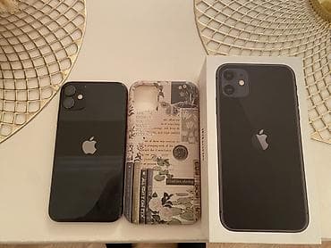 iphone 11 2 ci el qiymeti: IPhone 11, 128 GB, Qara, Simsiz şarj — 1