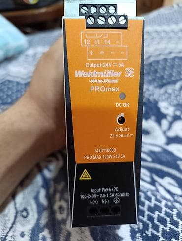 komputer desti: Weidmüller PROmax PRO MAX 120W 24V 5A – keçid tipli sənaye güc mənbəyi — 3