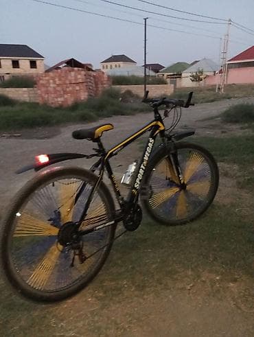 muherrikli velosiped: Yeni Şəhər velosipedi 29", sürətlərin sayı: 7, Ünvandan götürmə — 6