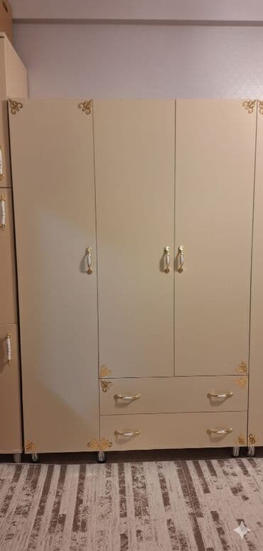 paltar şıkafı: Açılan, 3 qapılı Düz dolab, Qarderob, paltar dolabı — 2