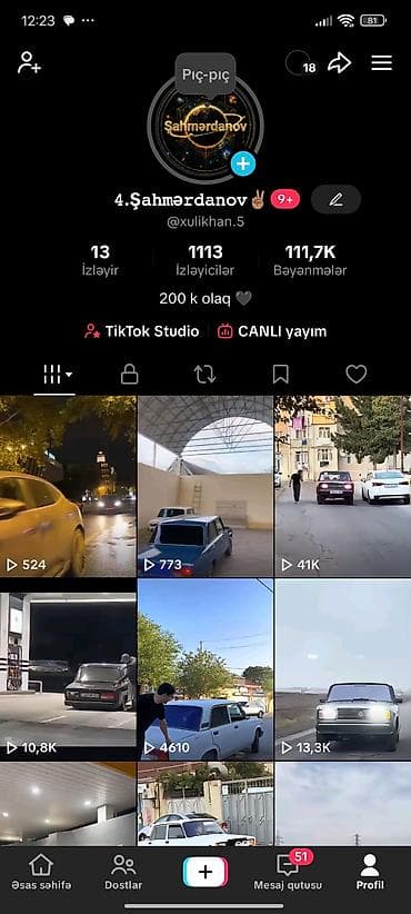 ford transit su pompası: TikTok hesabı təqdim olunur. Hesab adı: **4.Şahmərdanov✌🏻** — 1