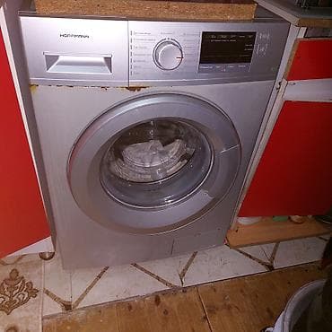 samsung galaxy a10 ekran təmiri: Hoffmann ön yükləməli paltaryuyan maşın - Rəng: gümüş/boz, ön şüşə — 1