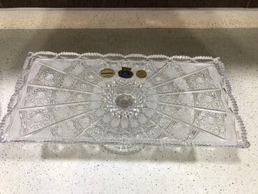 ucuz tortlar: Tort və şiriniyyat qabı, Xrustal, Çexiya — 1