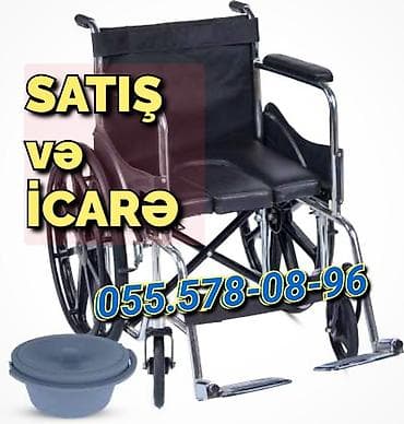 Mexaniki əlil arabası – satış və icarə - Çərçivə: xrom örtüklü