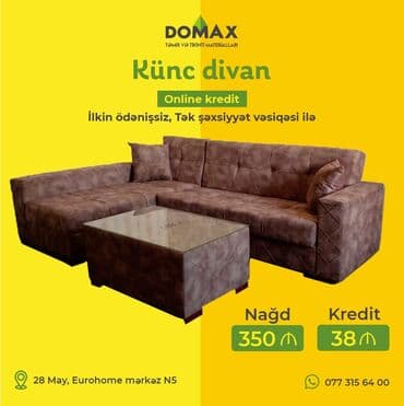 ikinci əl kunc divanlar: Künc divan, Qonaq otağı üçün, Yataq otağı üçün, Parça, Bazalı, Açılan, Kitab — 6