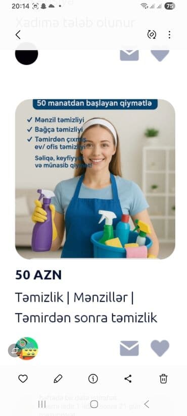 qarayev masaj salonu: Təmizlik | Mənzillər | Təmirdən sonra təmizlik — 1