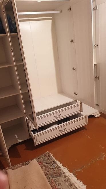 Dolablar: Yeni, 4 qapılı, Güzgülü, Bej, Açılan, Düz dolab — 3