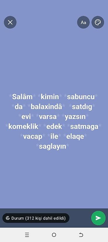 Xidmət: Sabunçu və Balaxanı ərazisində satışda olan evlərin