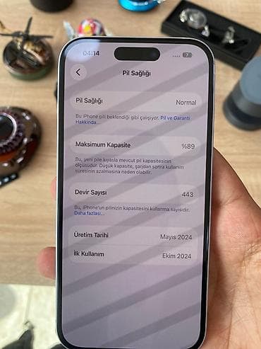 iphone ikinci əl: IPhone 15, 128 GB, Ağ, Simsiz şarj, Face ID — 6