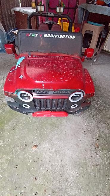usaq otracagi: Uşaq elektrik maşını – “Jeep” tipli krossover - Rəng: qırmızı, qara — 3