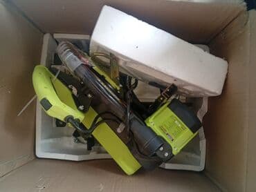 Kartonda qablaşdırılmış, sökülmüş vəziyyətdə elektrik aləti dəsti