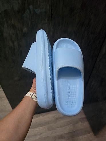tap.az saatli: Məhsul: Primark mavi “cloud” tipli slayd terliklər - Rəng: Açıq mavi — 1