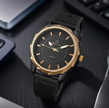 Смарт браслеты: Новый, Наручные часы, Quartz, цвет - Черный — 1