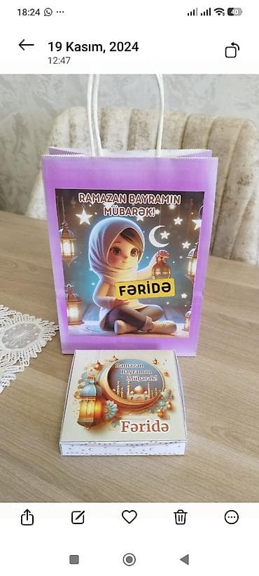 xonca: Ramazan hediyyeleri sifarisle hazirlanir.Sifarisler indiden — 2