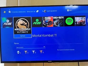 playstation slim 5: PlayStation 4 (PS4) konsolu + 2 ədəd DualShock 4 oyun pultu — 2
