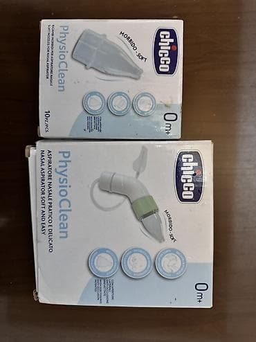 Uşaq geyimi və ayaqqabıları: Məhsul: Chicco PhysioClean – burun aspiratoru və ucluq dəsti (0m+) — 2