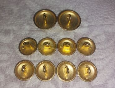 qizil qolbagilar: ARMEE MILITARE Qızılı rəngdə metal düymə dəsti – 10 ədəd hamısı 20 azn — 3