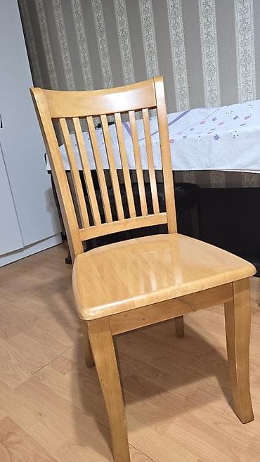 komputer stullari: Mətbəx üçün, Qatlanmayan, rəng - Sarı Stul — 1