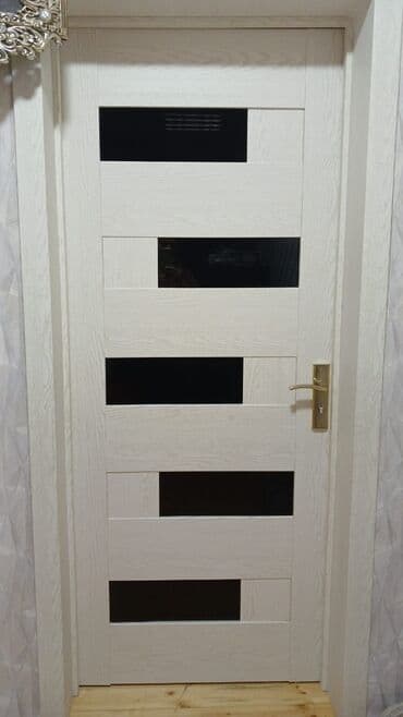 Otaq qapıları: Qonaq otağı üçün Yeni Otaq qapısı 90x205 sm Naliçnik ilə, Zəmanətli, Ödənişli quraşdırma, Pulsuz çatdırılma — 3