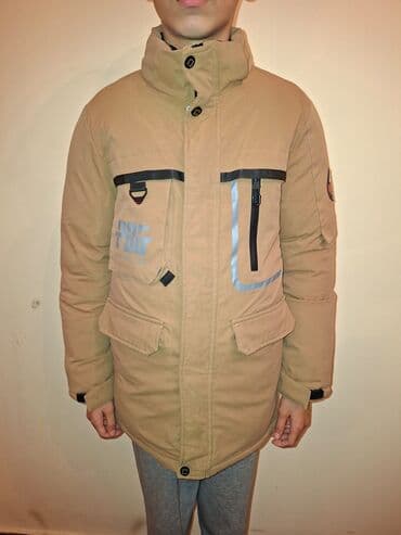 şalvar ustu koftalar instagram: Uşaq/yeniyetmə üçün isti qış gödəkçəsi – bej rəngdə, uzun kəsim — 1