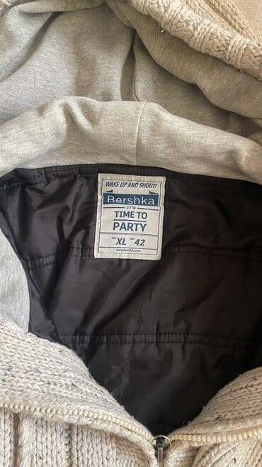 klassik kişi cemperləri: Sviter, Bershka, XL, rəng - Bej — 3