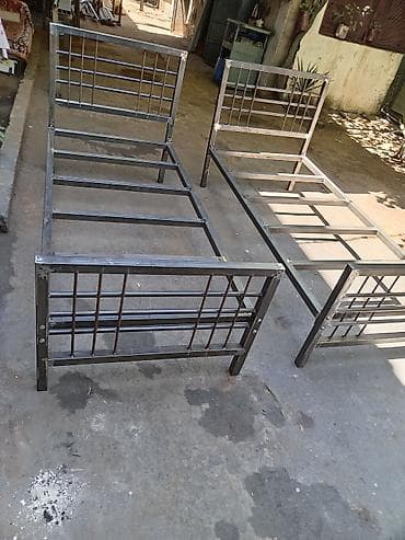 Metall çarpayı karkası – tək nəfərlik - Material: qalın divarlı metal — 1