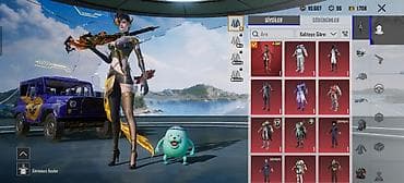 gumuş eşyalar: PUBG Mobile hesabı – zəngin kosmetik kolleksiya və nadir görünüşlər — 2