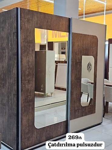 skafi: *269₼ Dolab satılır* *Çatdırılma pulsuzdur* Eni 2.20sm Hünd 2.15sm — 1