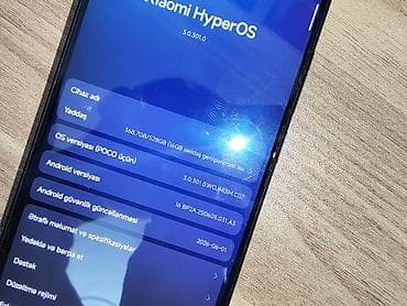 poko 3: Poco X7 Pro, 512 GB, rəng - Qara, Sensor — 1