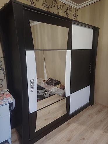 Dolab 150azn Sumqayit 0910 leli Güzgülü sürgülü qarderob - Rəng