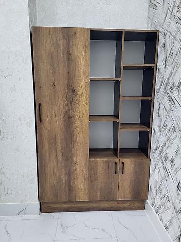 koridor mebeli: Yeni, 3 qapılı, Qəhvəyi, Digər material, Açılan, Düz dolab — 3