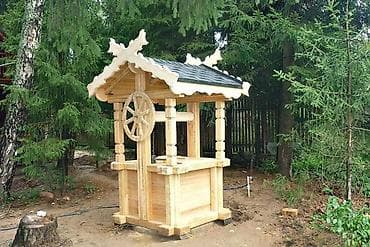 Açıq havada istifadəyə uyğun dekorativ taxta qurğular - Bağ və