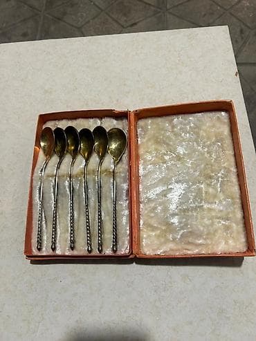 məktəb ləvazimatı: Gümüş cengel qasiq desti Qrami 5 manatdan qablarida var hamisi bur — 3