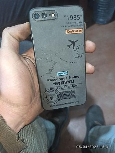 iphone 7 barter: IPhone 7 Plus, 128 GB, Qara, Barmaq izi — 5