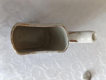 dekorativ qab: Fincanlar, rəng - Ağ, Keramika, 1 əd, SSRİ — 2