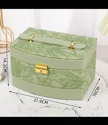 sandığ: Zinət əşyaları üçün şık təşkilatçı qutu - Ölçülər: 21.9 × 16 × 14.2 — 2