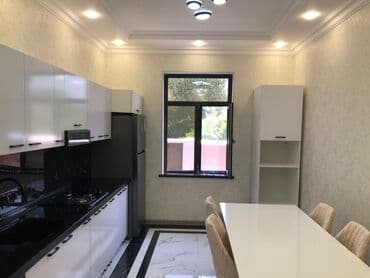 metbex mebelleri sekilleri ve qiymetleri: Mətbəx mebeli dəsti – minimalizm üslubunda, açıq boz rəngli fasadlar — 5