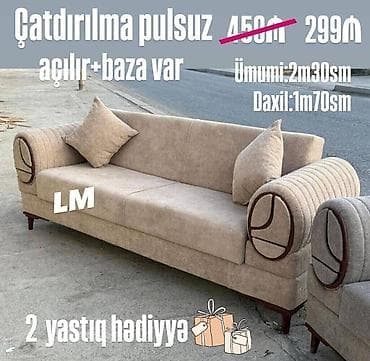 Divan Müasir dizaynla ENDİRİMLƏ 💃🏻 Qiymət : 299 ₼ Yeni və