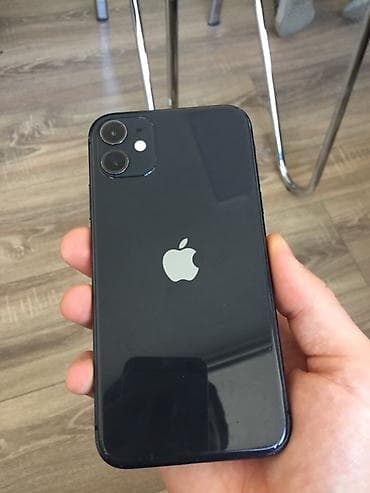 apple 11: IPhone 11, 64 GB, Qara, Zəmanət, Simsiz şarj, Face ID — 2